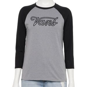 Juniors' Vans® Scripts Raglan Tee